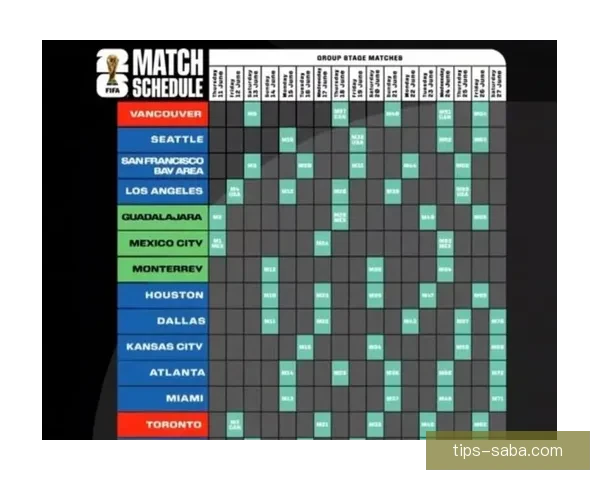 2026年世界杯赛程揭晓全球球迷期待精彩开幕时间